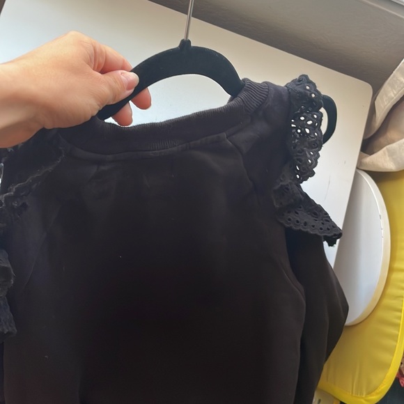 H&M Hoodie Cut out shoulders with crochet design - Picture 5 of 5